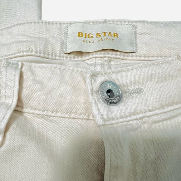 Big Star Alex Skinny Cream Colored Skinny Jeans Size 26S - Picture 3 of 10